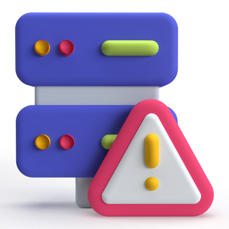 Server Alert  3D Icon