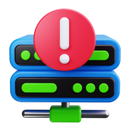 Server Alert  3D Icon