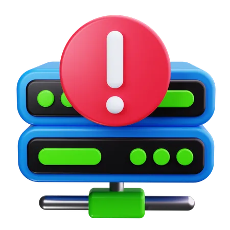 Server Alert  3D Icon