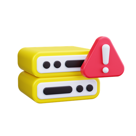 Server Alert  3D Icon