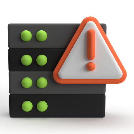 Server Alert  3D Icon