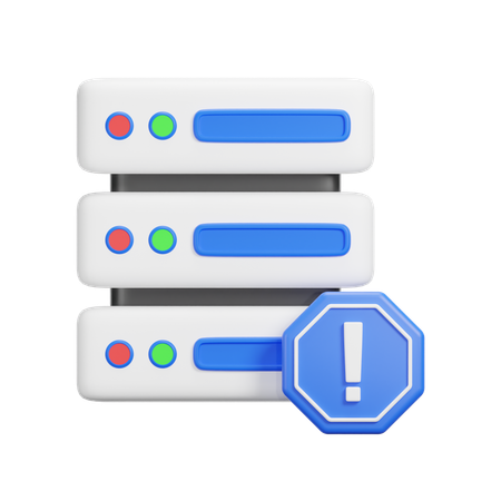 Server Alert  3D Icon