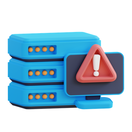 Server Alert  3D Icon