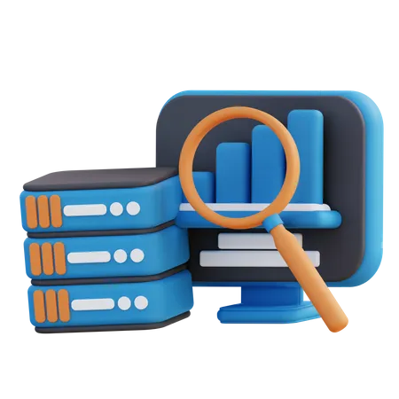 3 D Illustration Of Management File Analysis 3D Icon