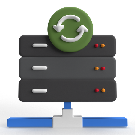 Server Backup  3D Icon