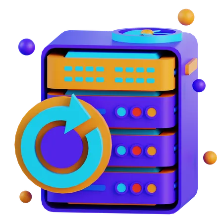 Server Backup  3D Icon