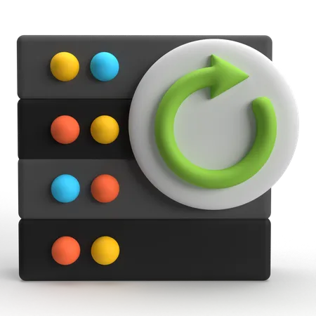 Server Backup  3D Icon