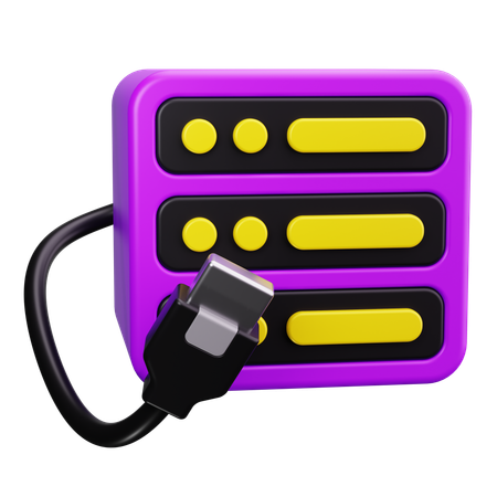 Server Cable  3D Icon