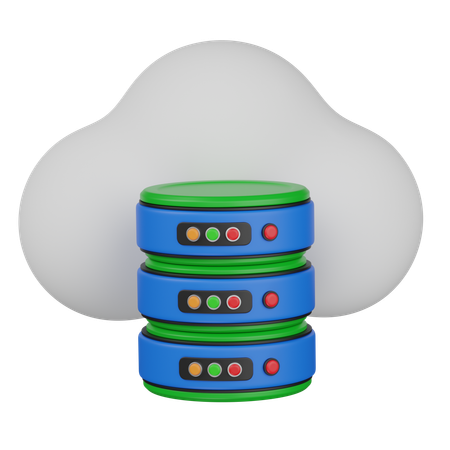 Server cloud  3D Icon