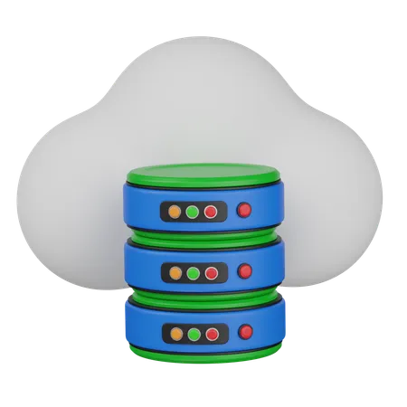 Server cloud  3D Icon