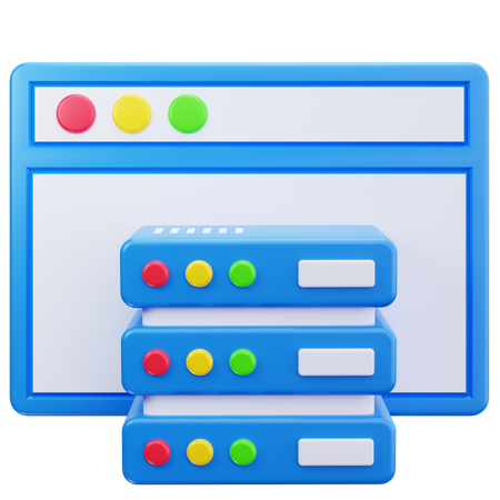 Server Code  3D Icon