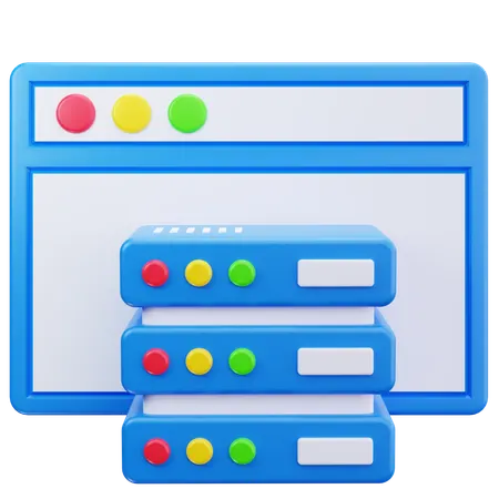 Server Code  3D Icon