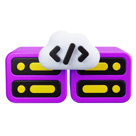 Server Coding  3D Icon