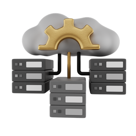 Server Configuration 3D Illustration
