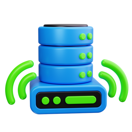 서버 연결  3D Icon