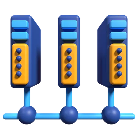 Server Connection  3D Illustration