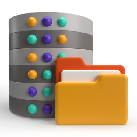 Server Data  3D Icon