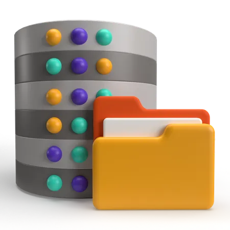 Server Data  3D Icon