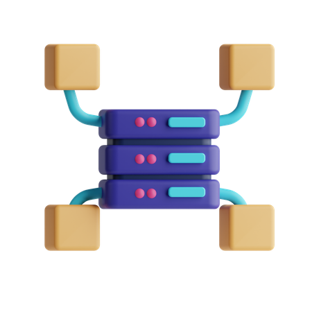 Server Data  3D Icon