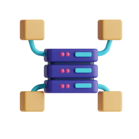Server Data  3D Icon