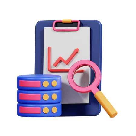 Server Data Analysis  3D Icon