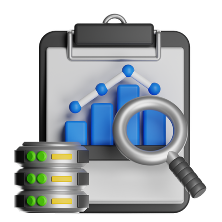 Server Data Analysis  3D Icon