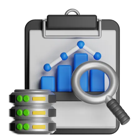 Server Data Analysis  3D Icon
