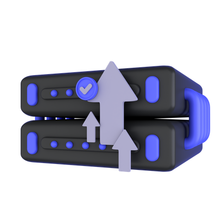 Server Data Upload  3D Icon