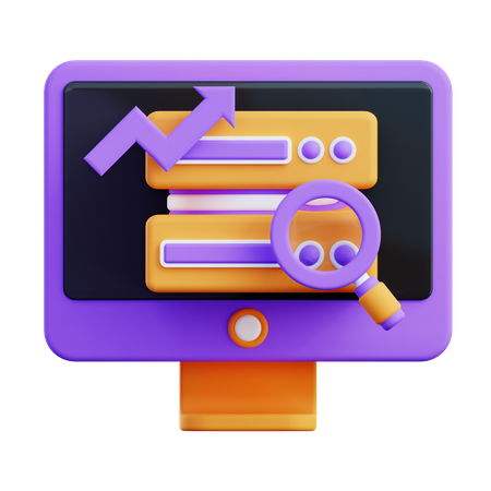 Serverdatenanalyse  3D Icon