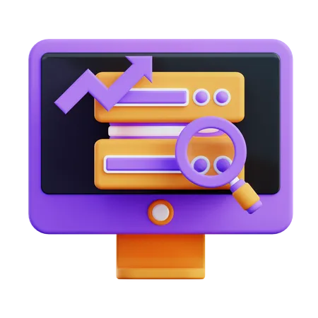 Serverdatenanalyse  3D Icon