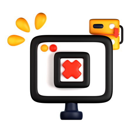 Server Down  3D Icon