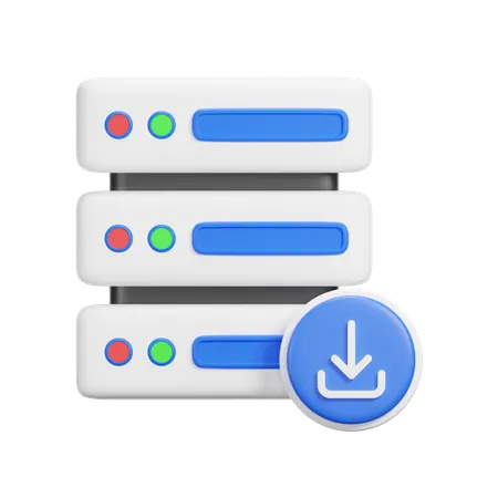 Server-Download  3D Icon