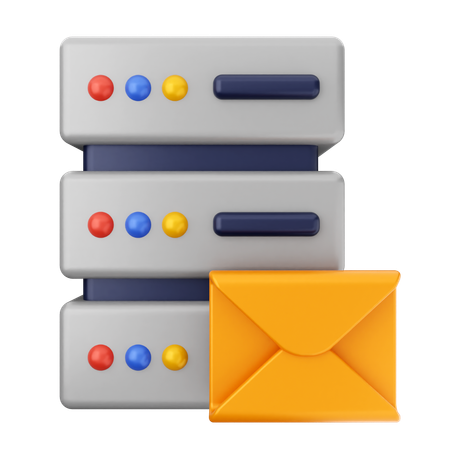 Server-E-Mail  3D Icon