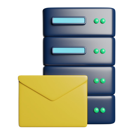 Server Email  3D Icon