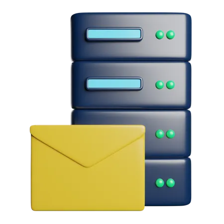 Server Email  3D Icon