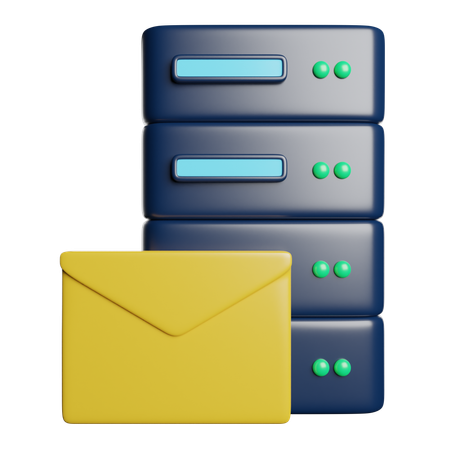 Server Email  3D Icon