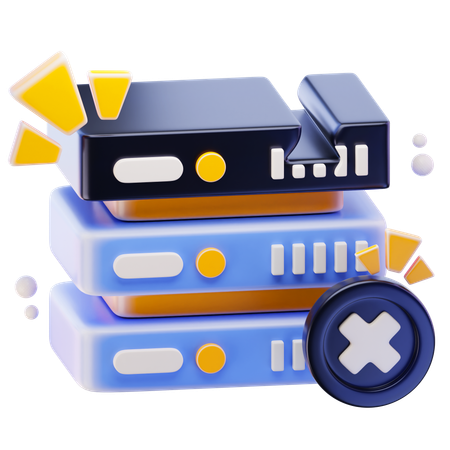 Server Error  3D Icon