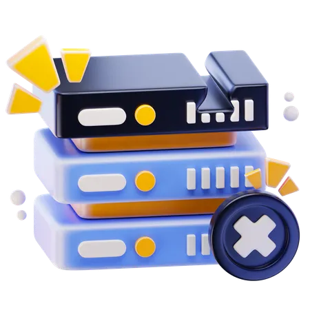 Server Error  3D Icon