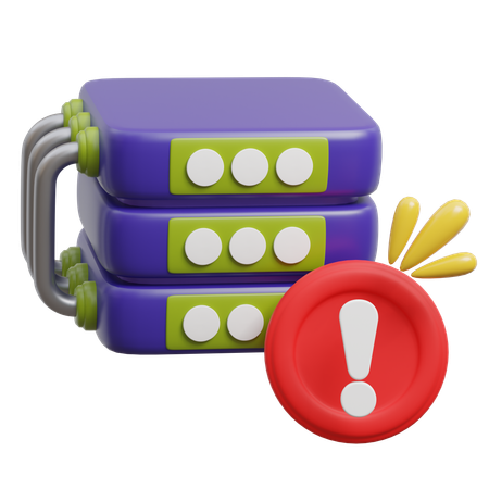 Server Error  3D Icon