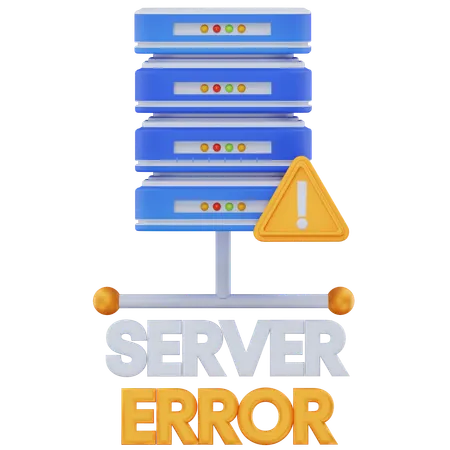 Server Error  3D Icon
