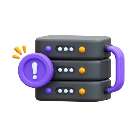 Server Error  3D Icon