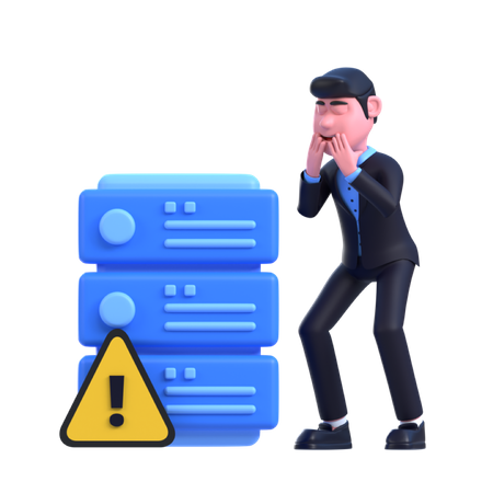 Server Error  3D Icon