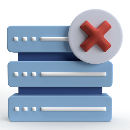 Server Error  3D Icon