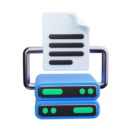 Server File  3D Icon