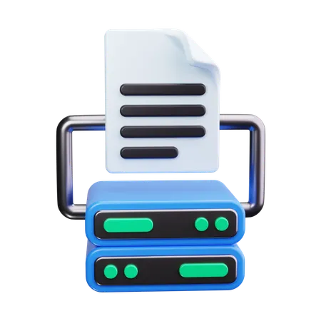 Server File  3D Icon