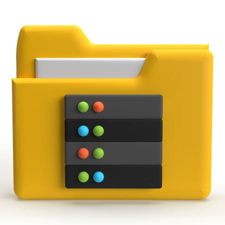 Server Folder  3D Icon