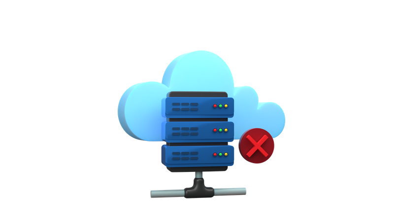 Server getrennt  3D Icon