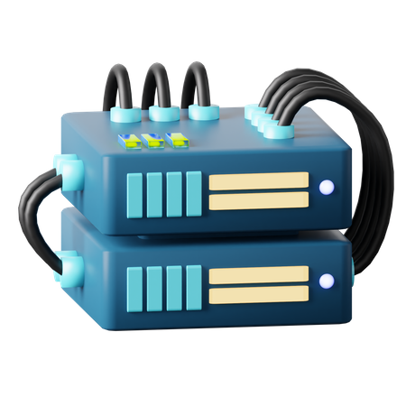 Server Hosting  3D Icon