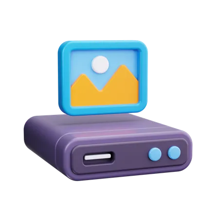 Server Image  3D Icon