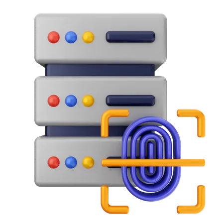 Server Internet Security  3D Icon